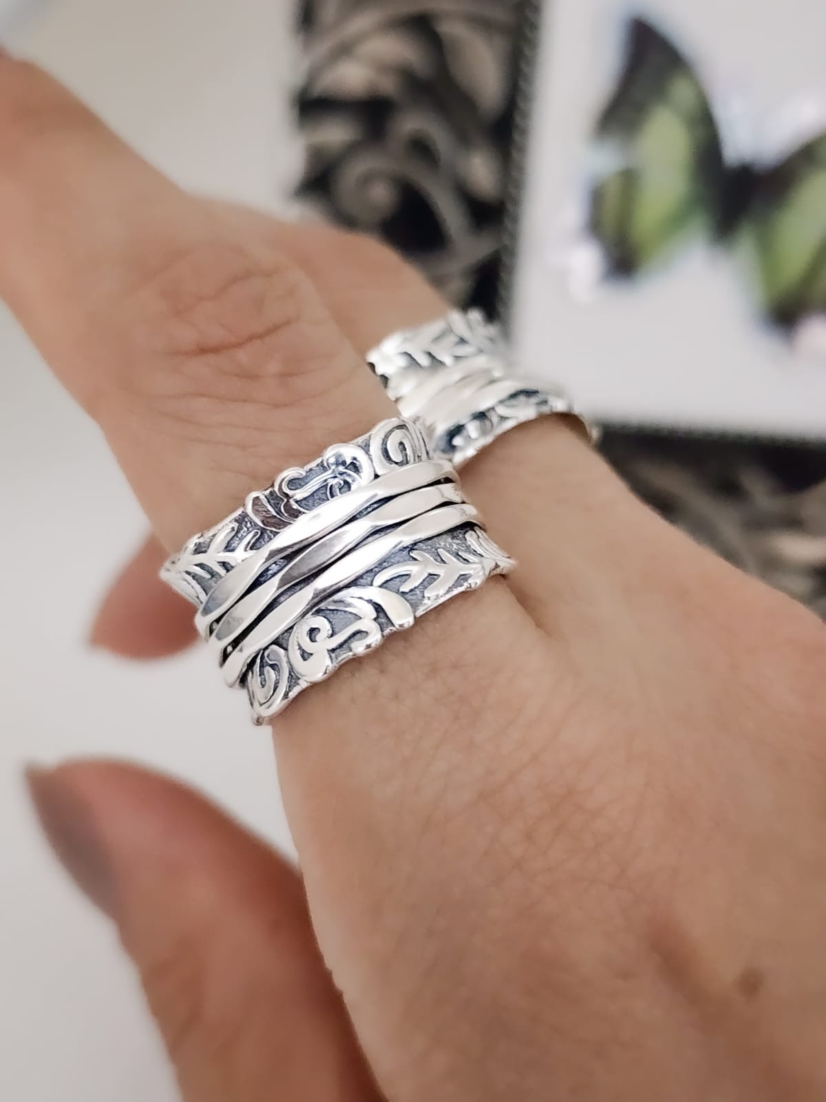 Anillo Plata Tailandesa