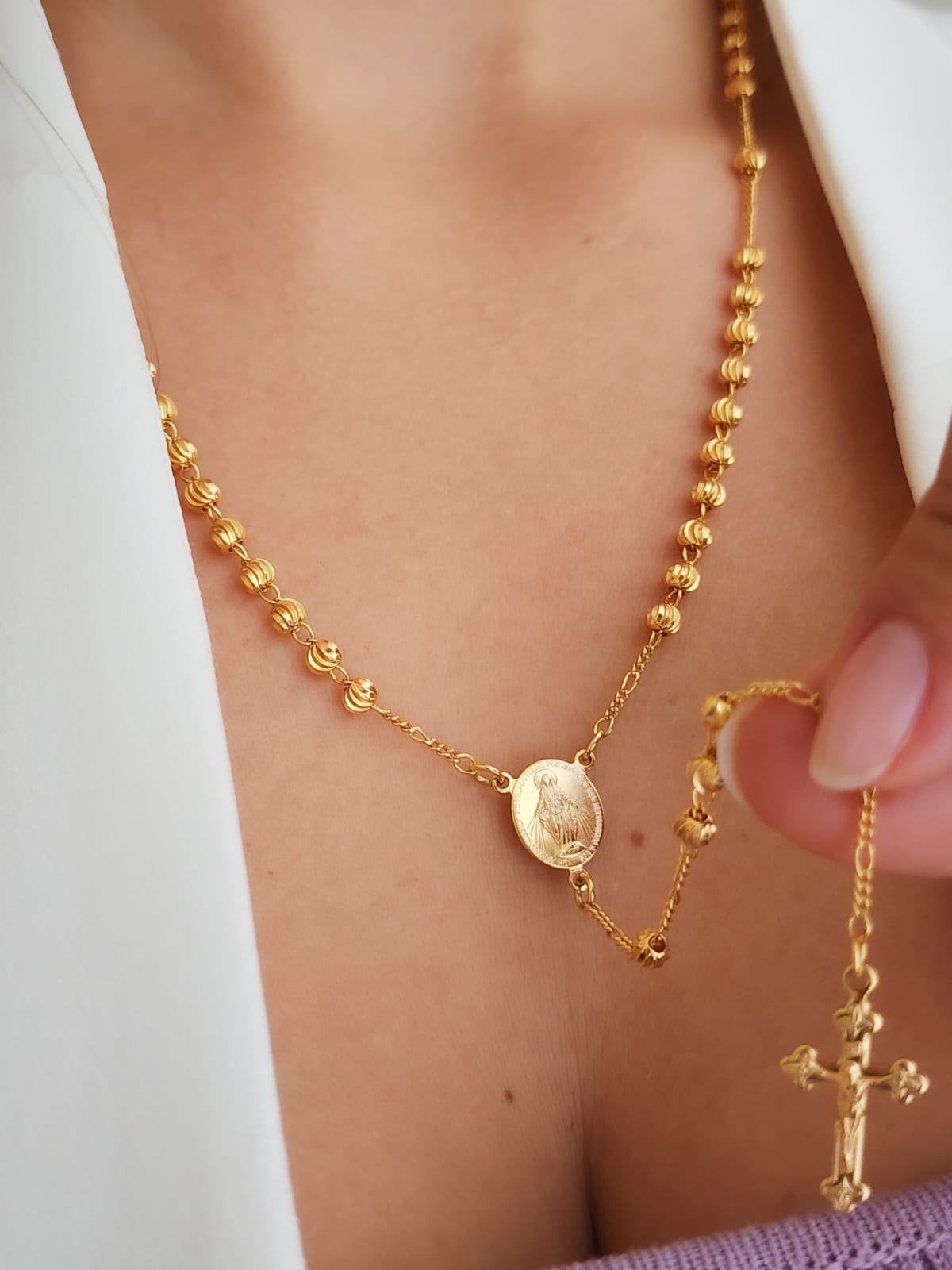 Camándula Oro Laminado