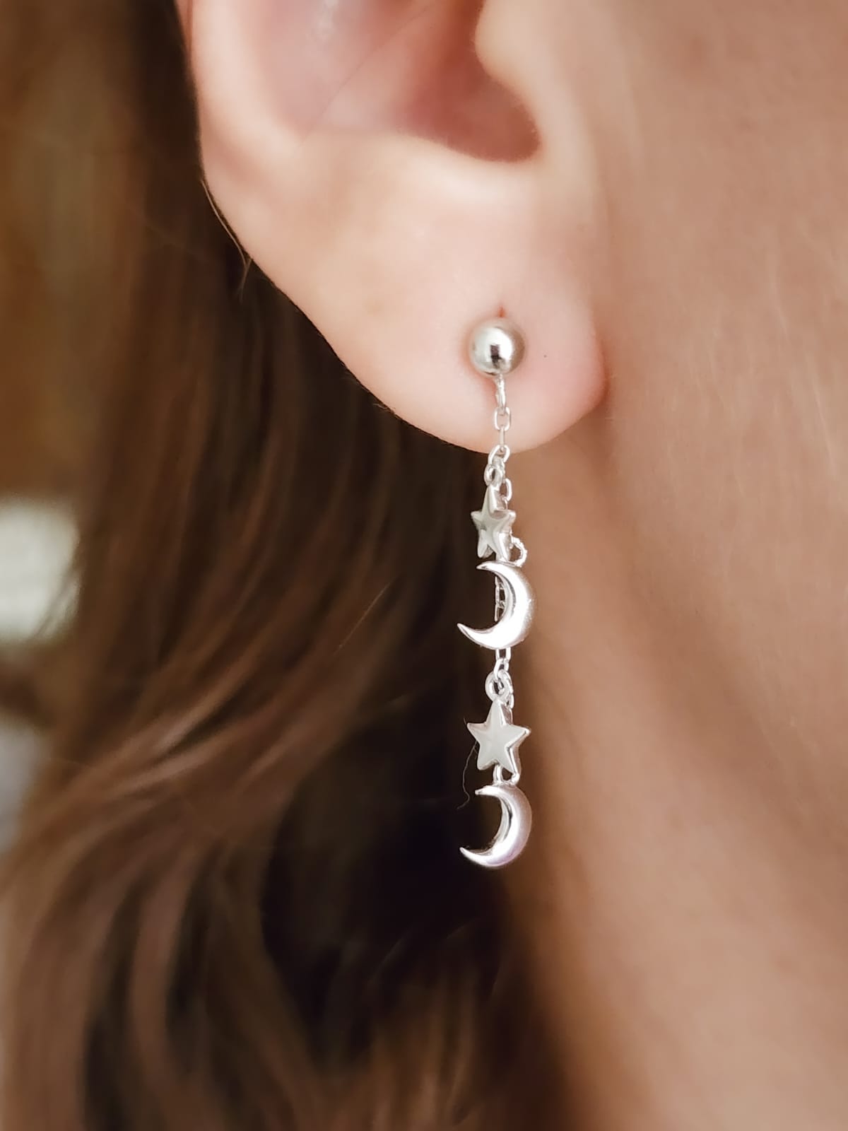 Arete Plata Esterlina