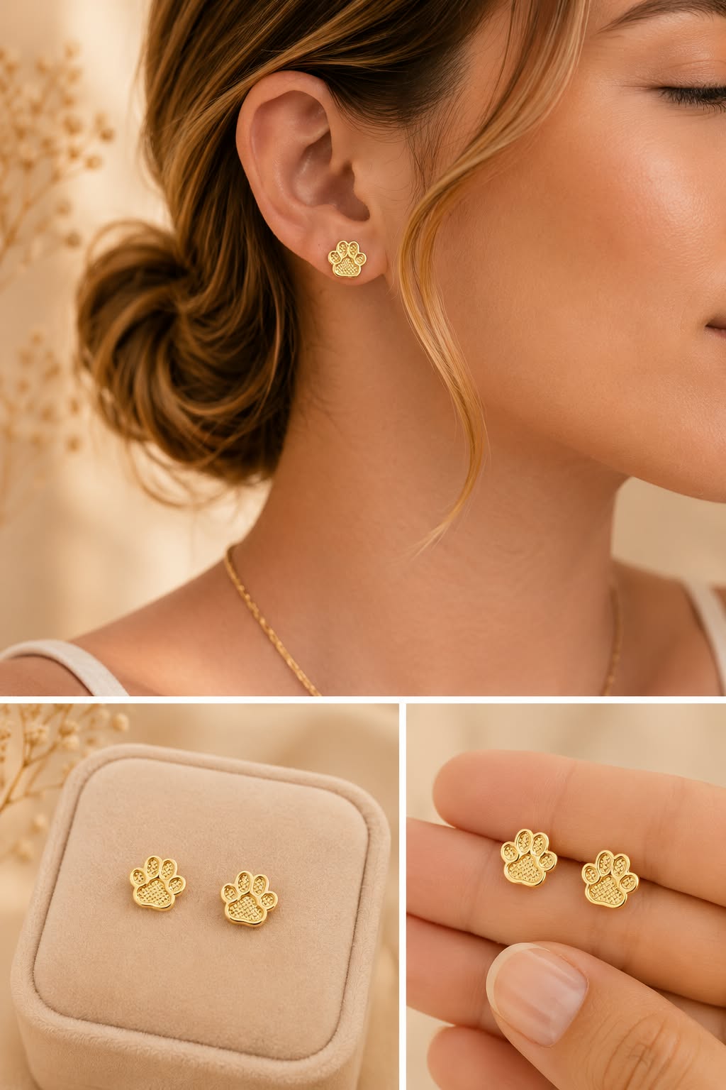 Aretes Oro Laminado