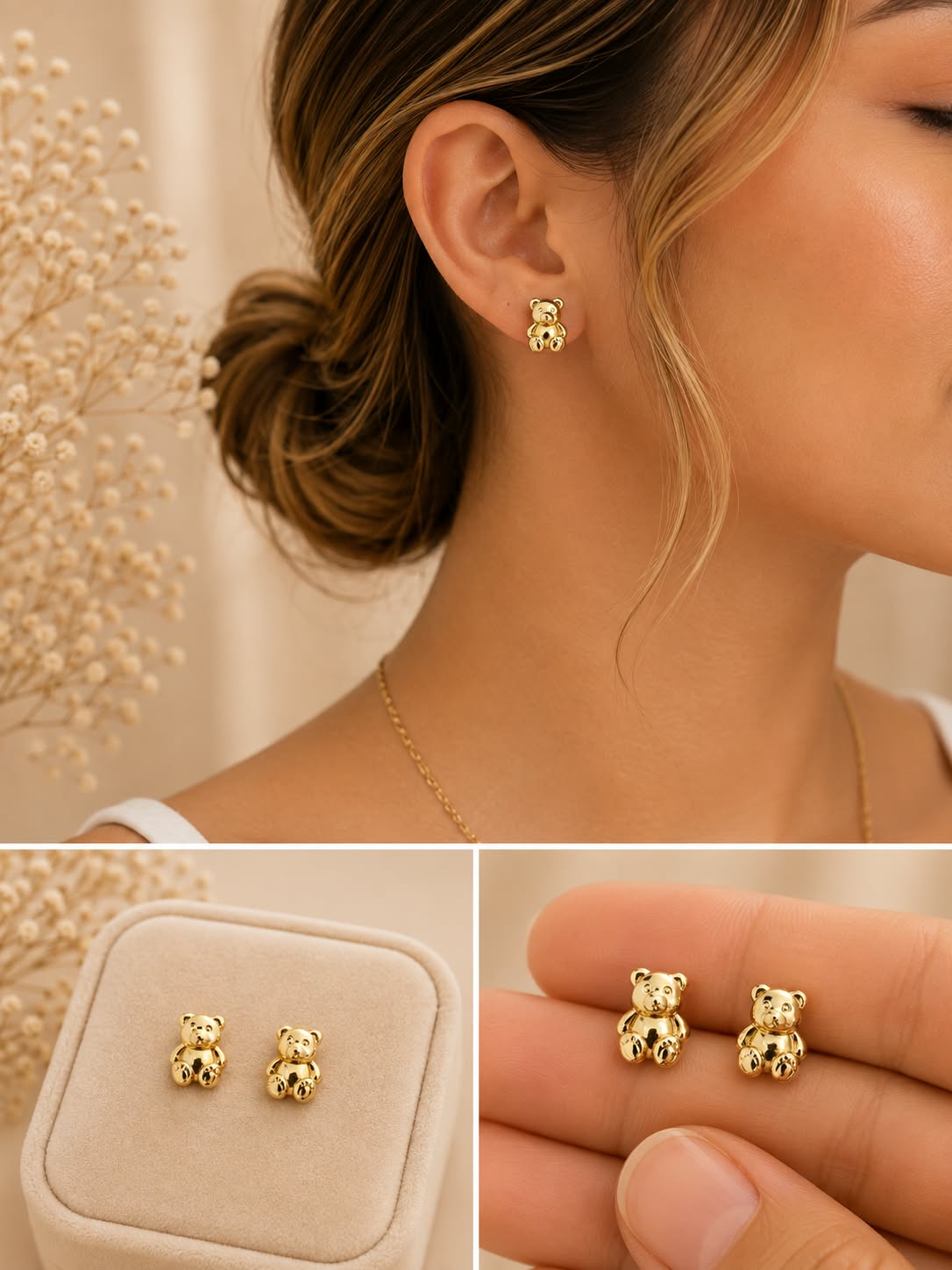Aretes Oro Laminado
