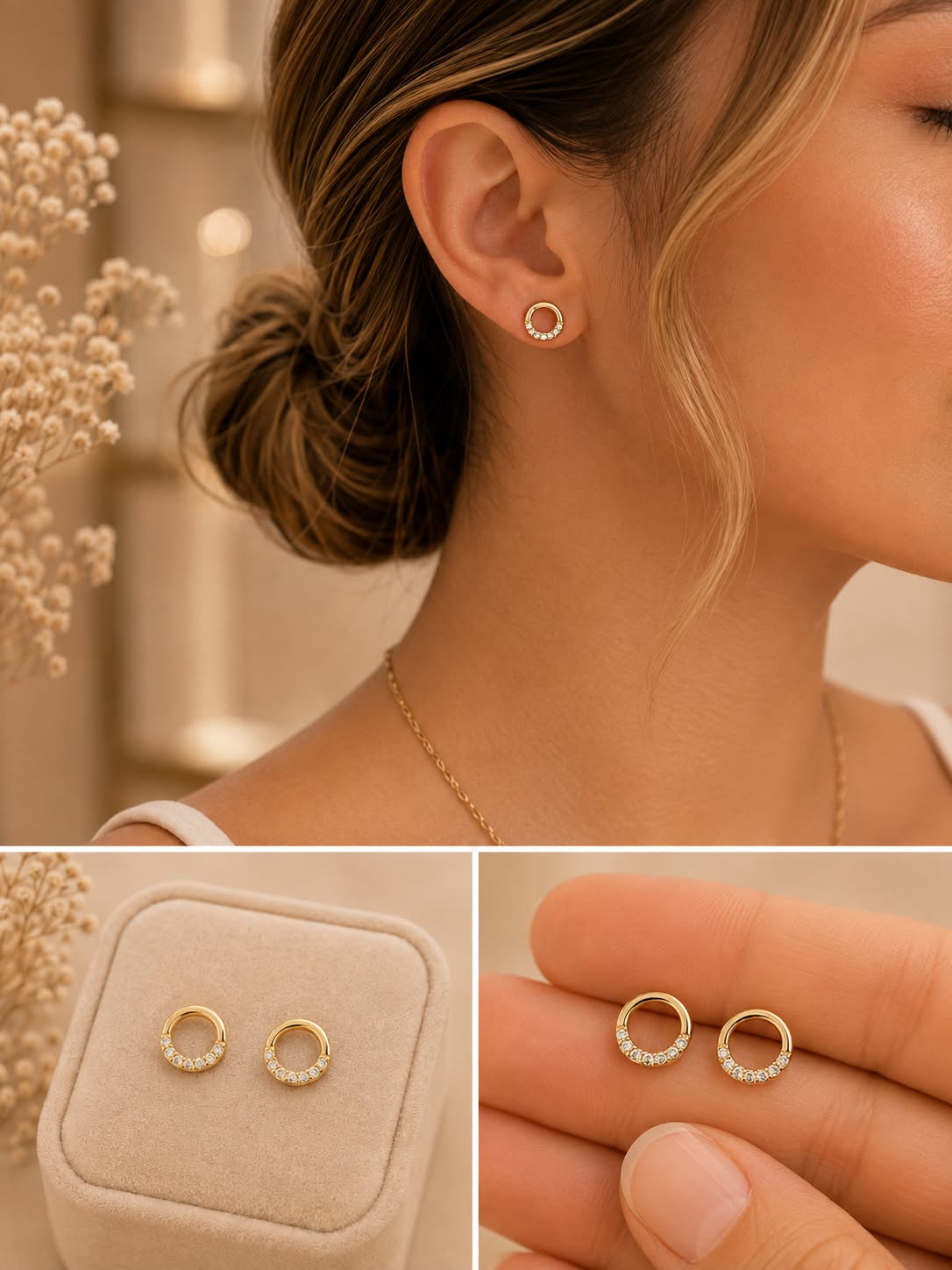 Aretes Oro Laminado