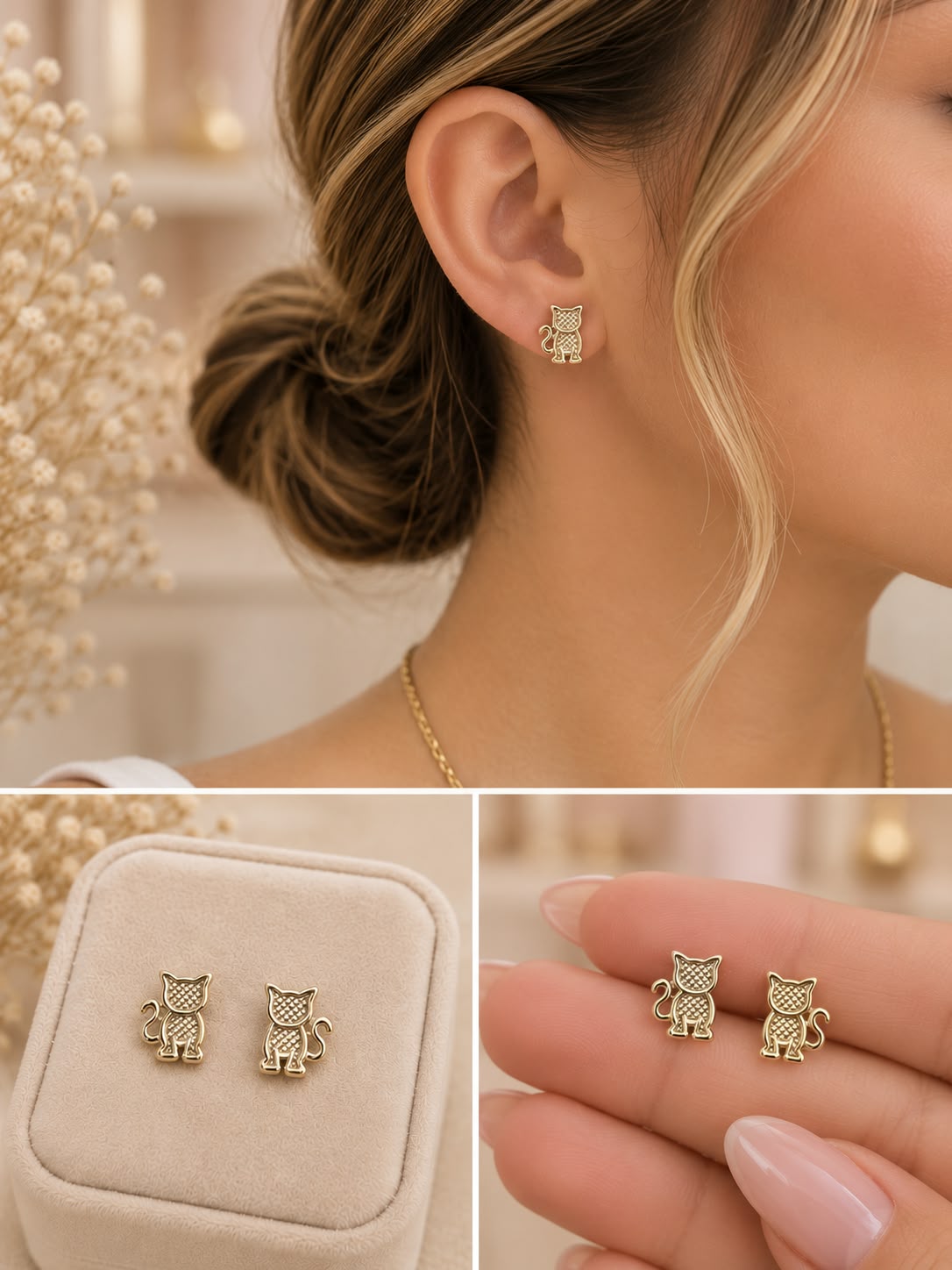 Aretes Oro Laminado