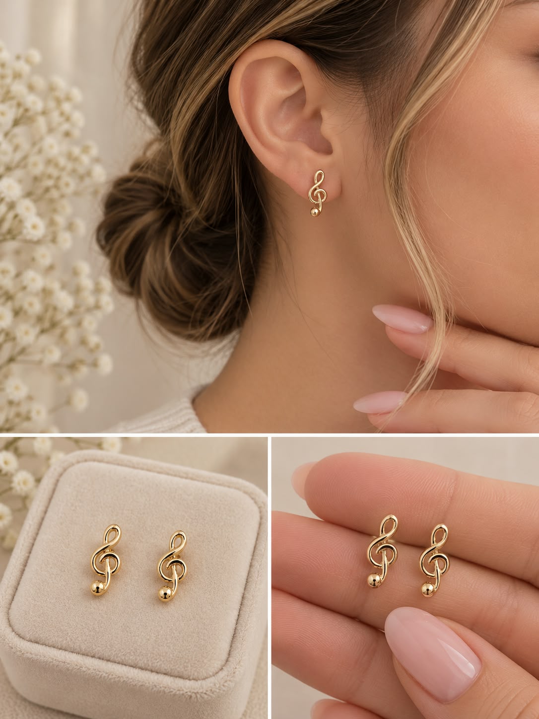 Aretes Oro Laminado