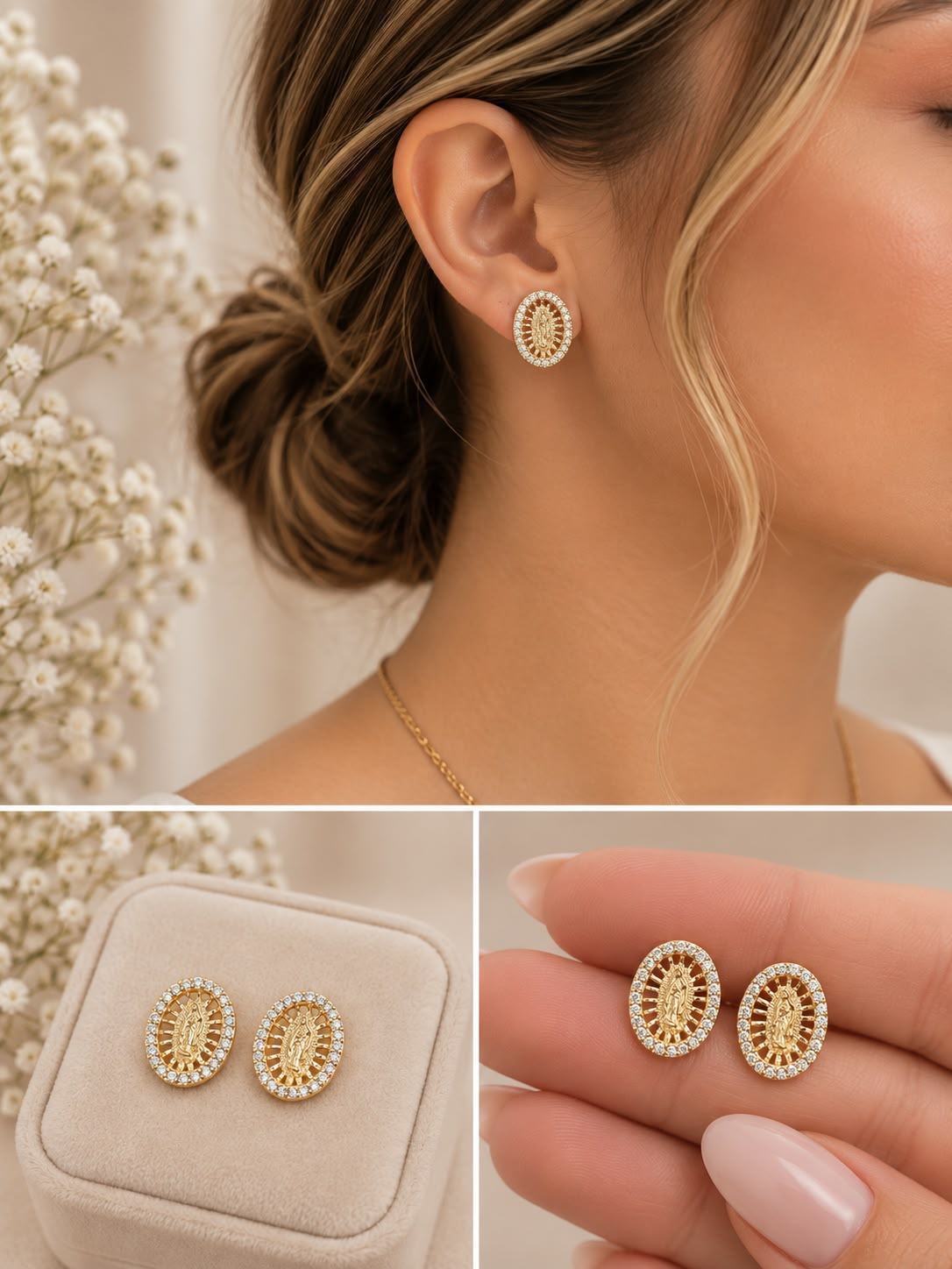 Aretes Oro Laminado