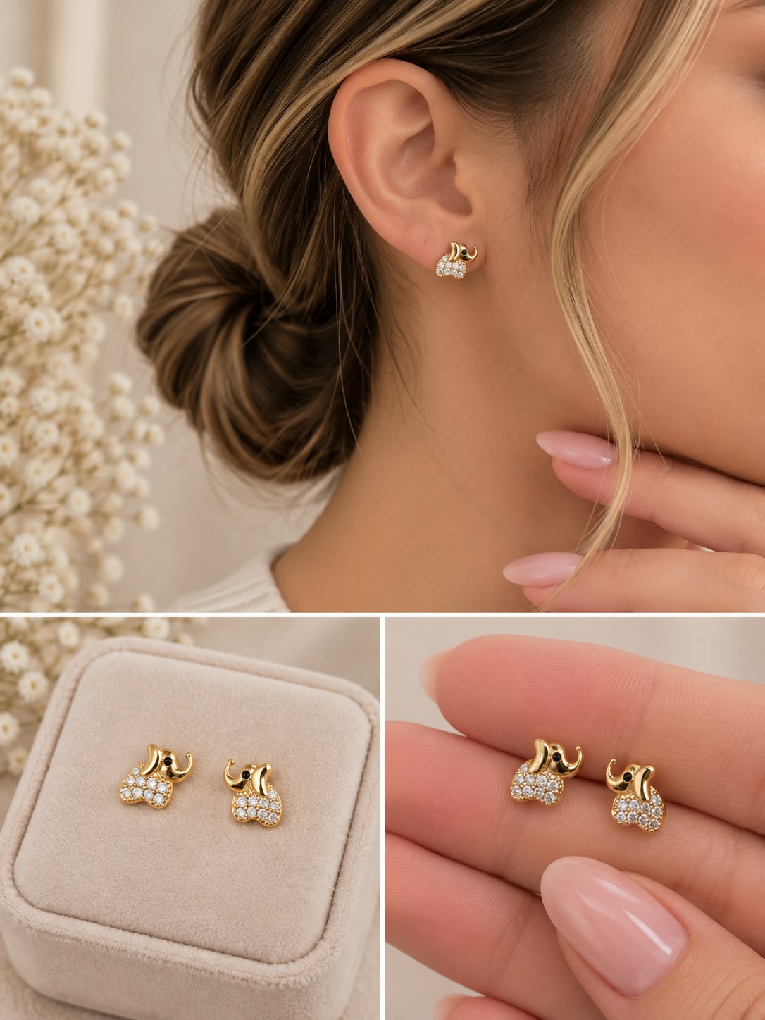 Aretes Oro Laminado