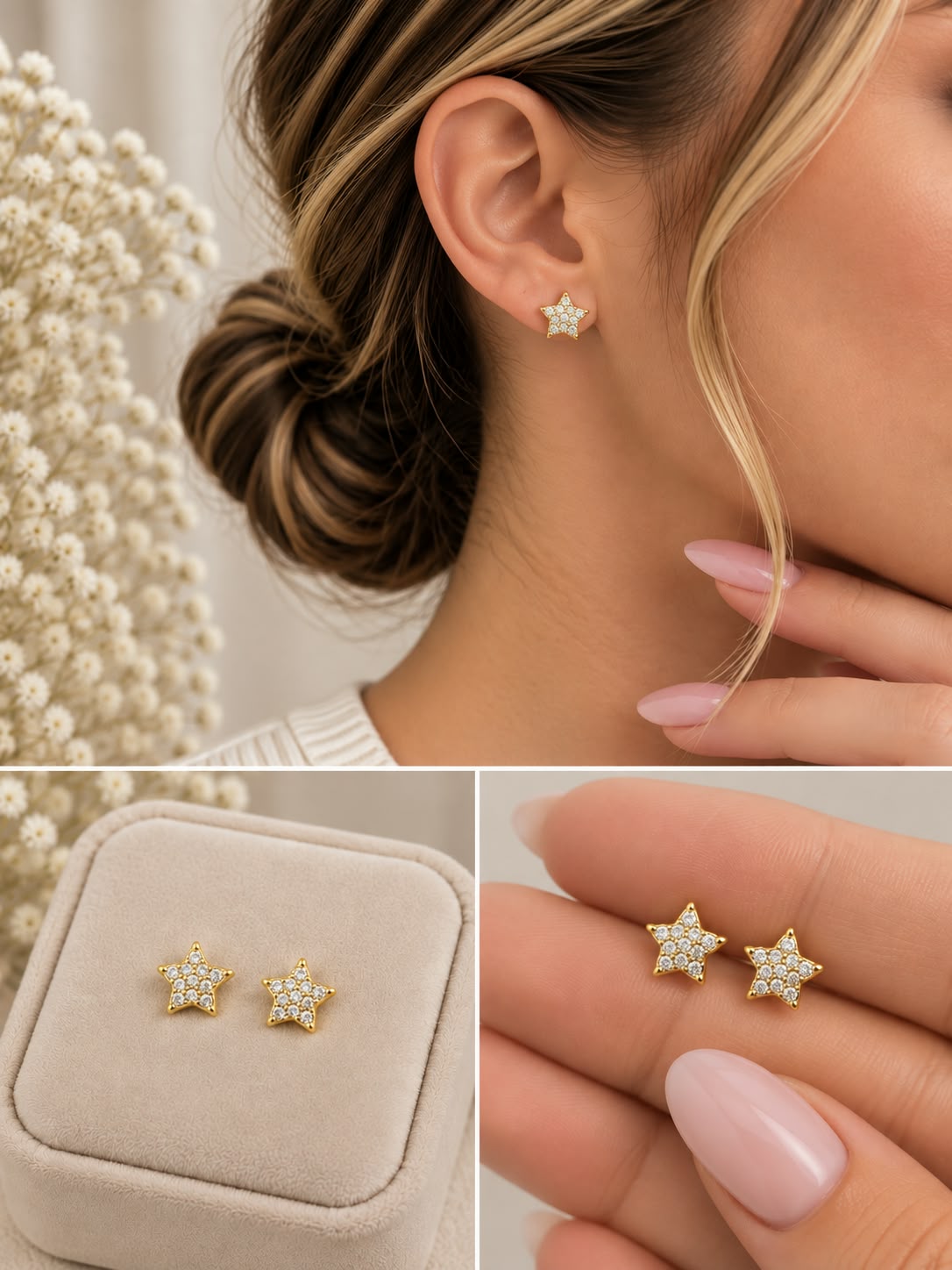 Aretes Oro Laminado