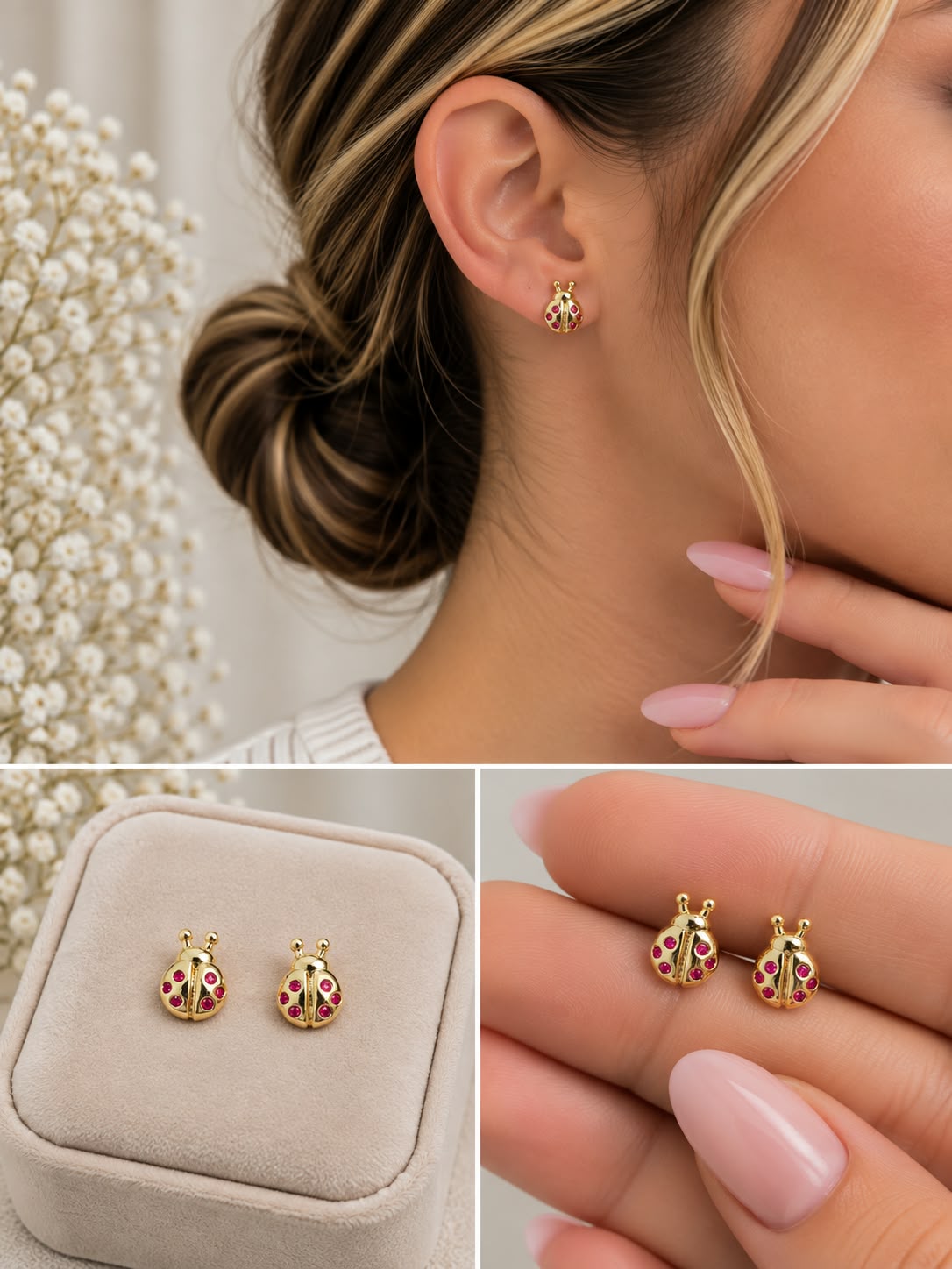 Aretes Oro Laminado