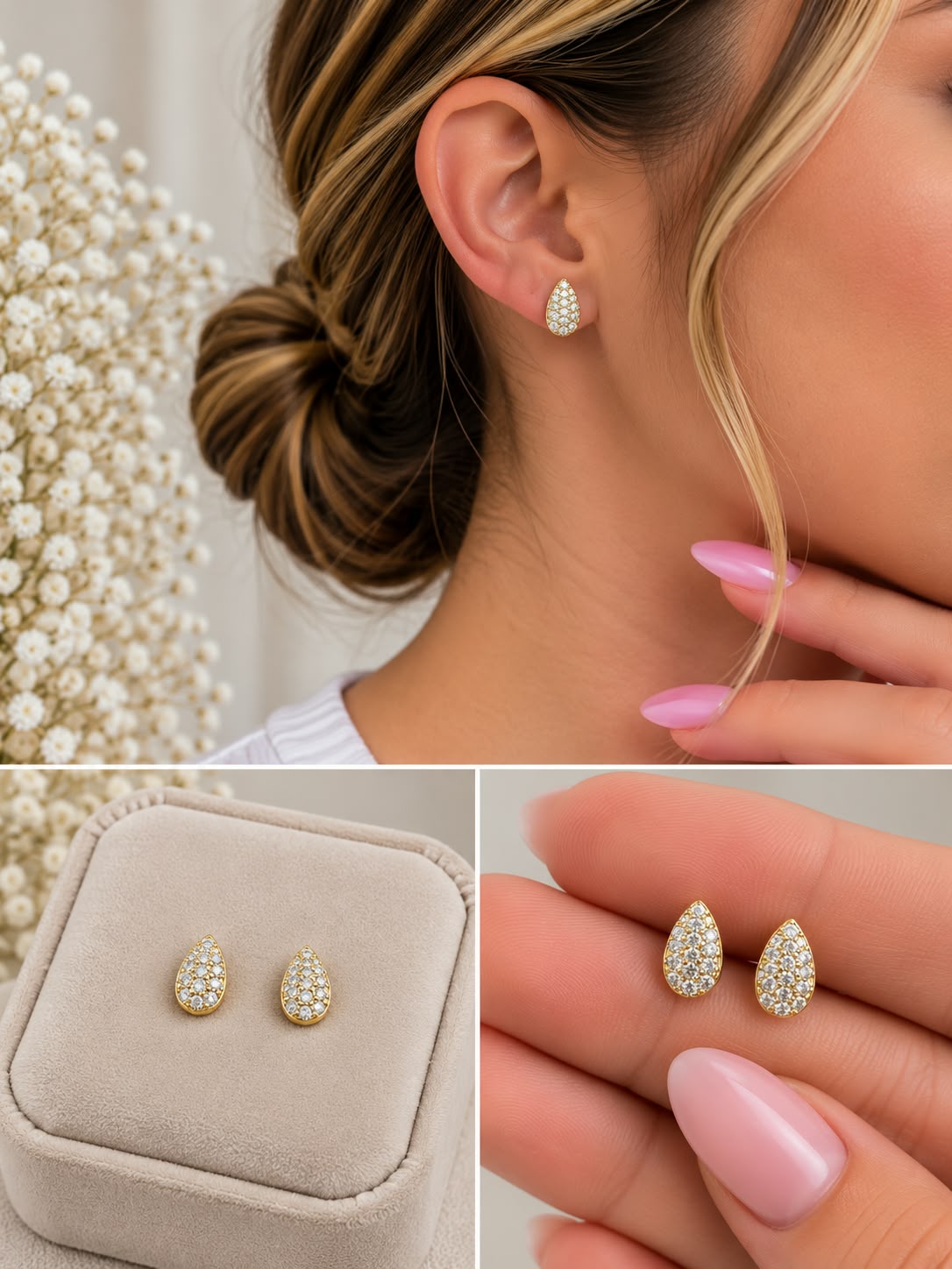 Aretes Oro Laminado