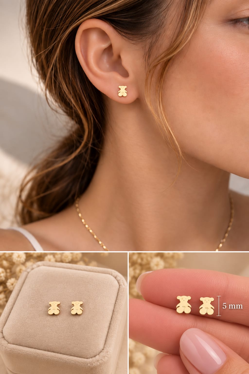 Aretes Oro Laminado